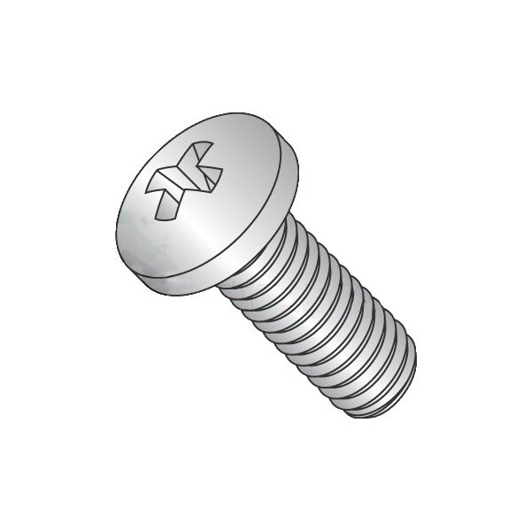 Newport Fasteners #10-32 x 3/8 in Phillips Pan Machine Screw, Plain 18-8 Stainless Steel, 1000 PK 338306 - main